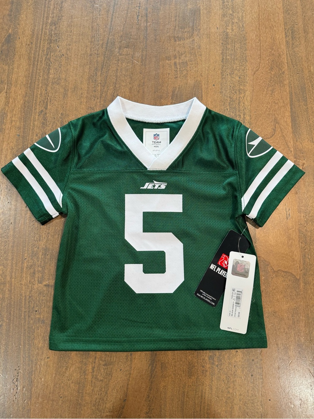 NFL Jets Toddler Football Jersey - Official Team Apparel - Garrett Wilson